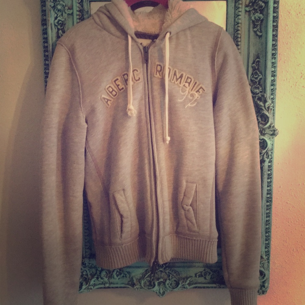 Gray Vintage Abercrombie Zipup Hoodie